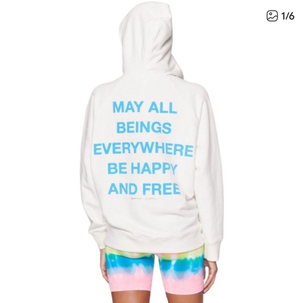 Spiritual Gangster May All Beings Everywhere Be Happy and Free Sweatshirt Sz XS